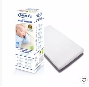 Photo 1 of Graco Deluxe Foam Crib and Toddler Mattress
