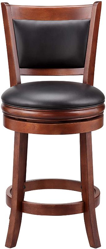 Photo 1 of Ball & Cast Swivel Counter Height Barstool 24 Inch Seat Height Cherry Set of 1
