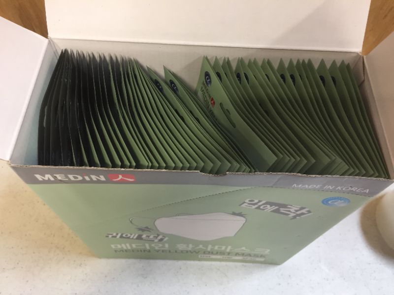 Photo 3 of [Pack of 50] KF94 Korean Masks; KFDA Certified; 94% 2.5pm particle protection; 50 individually sealed masks in a box;