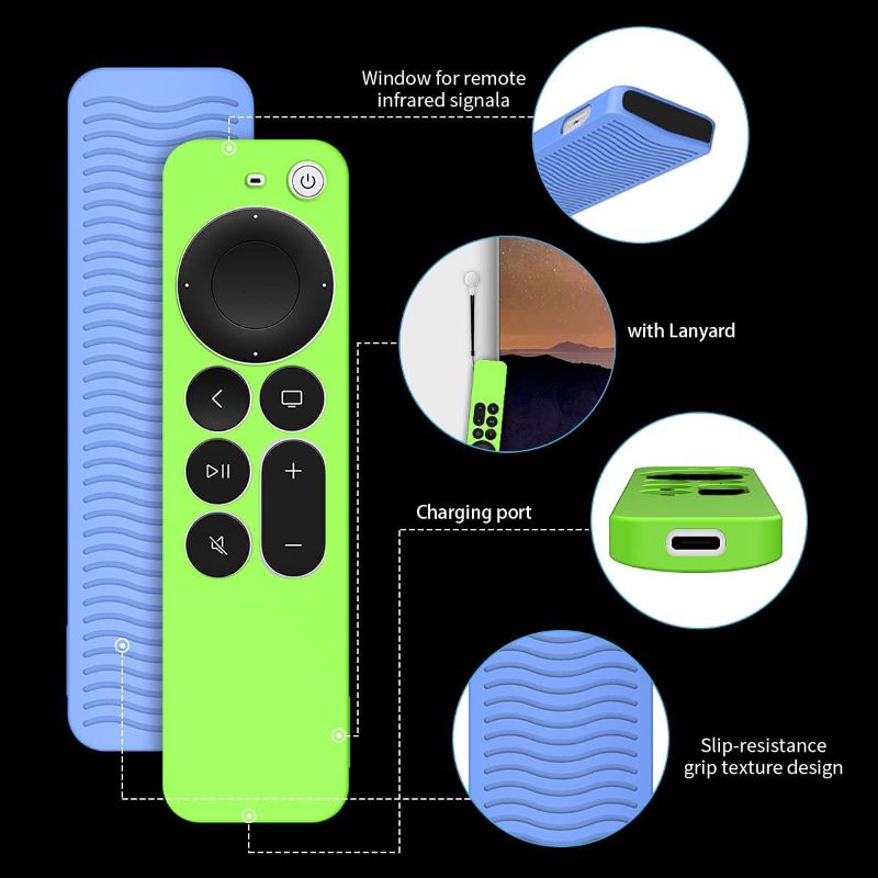 Photo 1 of 3pcs woocon Upgrade Case For Apple Siri Remote (2nd generation)  soft silicone cover for Tv 4k/Hd