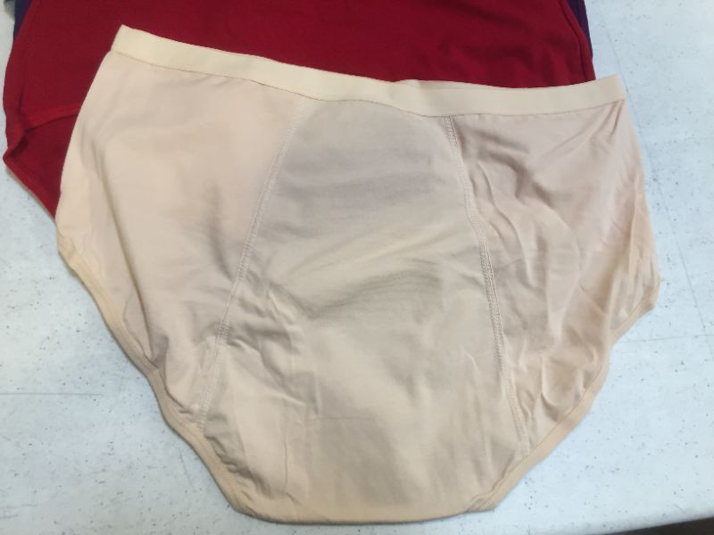 Photo 2 of 6pack  JojoQueen Womens Underwear, Menstrual Period Underwear for Women Girls Cotton Panties Mid Waist Comfortable Easy Clean Briefs