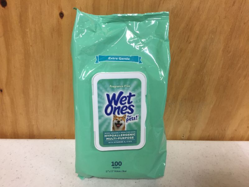Photo 1 of Wet Ones Hypoallergenic Multi-Purpose Dog Wipes, 100 count  exp date 11-2022