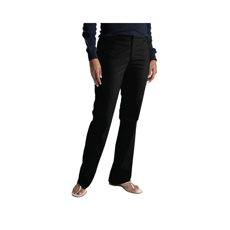 Photo 1 of Dickies FP121 Women's Slim Fit Boot Cut Stretch Twill Pant in Black Size Small | Cotton Blend
size 18SH