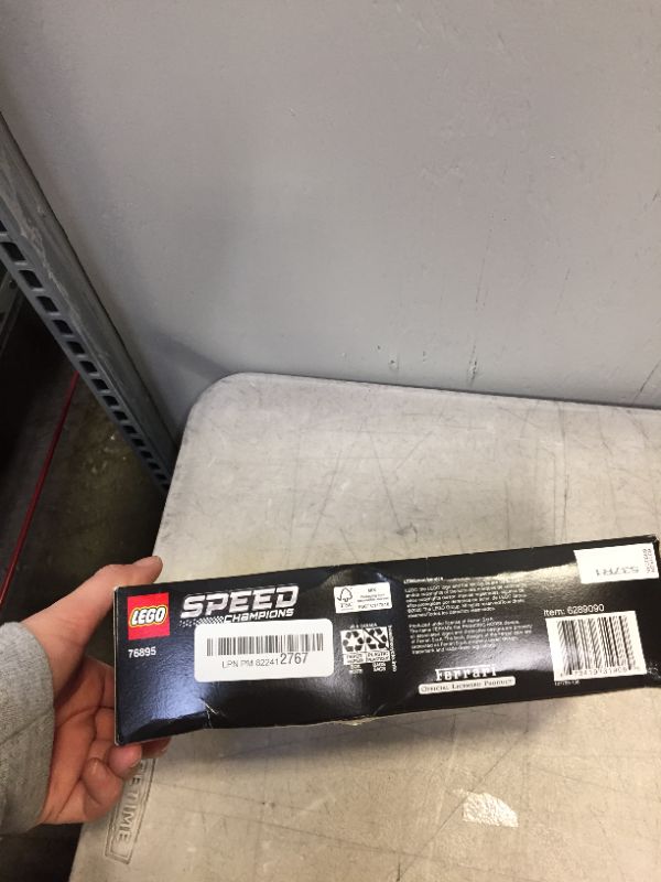 Photo 1 of LEGO Speed Champions 76895 Ferrari F8 Tributo Toy Cars for Kids, Building Kit Featuring Minifigure, New 2020 (275 Pieces) (factory sealed) (box is a bit damaged)