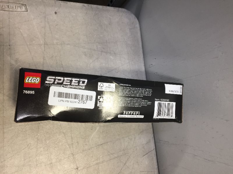 Photo 1 of LEGO Speed Champions 76895 Ferrari F8 Tributo Toy Cars for Kids, Building Kit Featuring Minifigure, New 2020 (275 Pieces) (factory sealed) (box is a bit damaged)