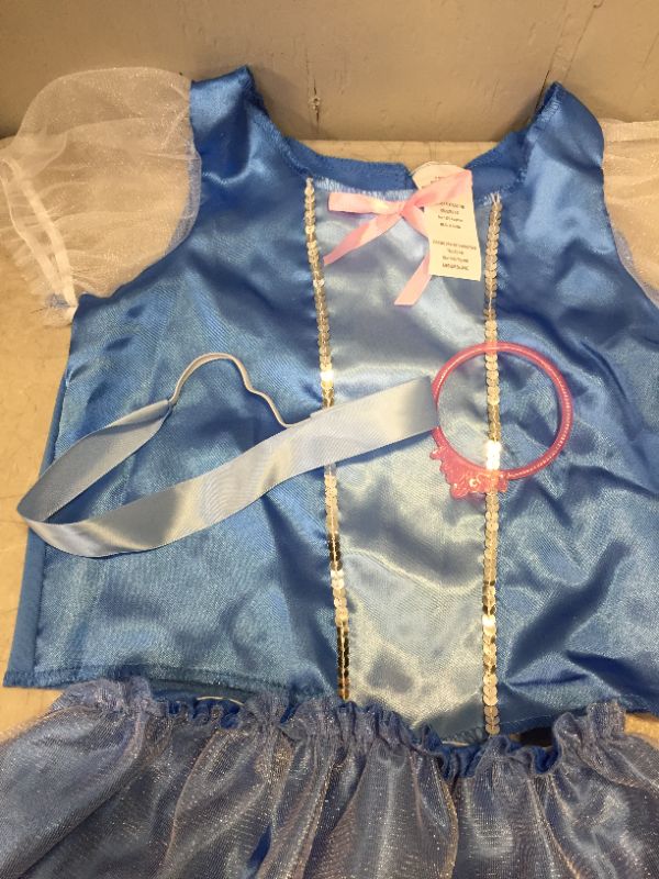 Photo 1 of Disney princess (cinderella) top and skirt and accessories
size 4-6T 