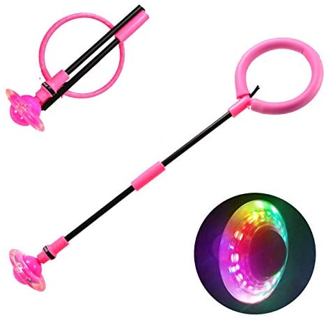 Photo 1 of ANKBOL Flashing Jumping Ring Children Colorful Ankle Skip Jump Ropes Sports Swing Ball for Kids Boys Girls Toy
