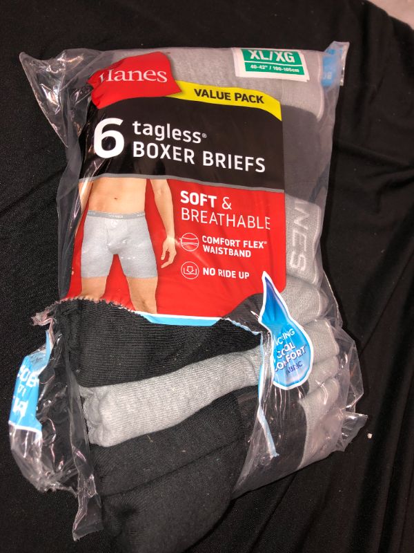 Photo 1 of HANES 6 TAGLESS BOXERS XL