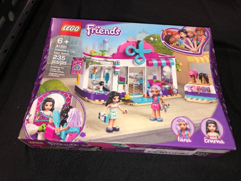 Photo 2 of LEGO Friends Heartlake City Play Hair Salon Fun Toy 41391 Building Kit, Featuring Friends Character Emma (235 Pieces)
