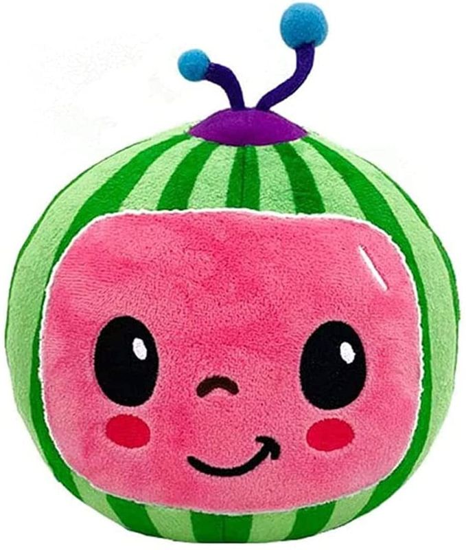 Photo 1 of JJ Coco-Melon Toys for Toddlers 1-3,Watermelon Education Plush Doll
