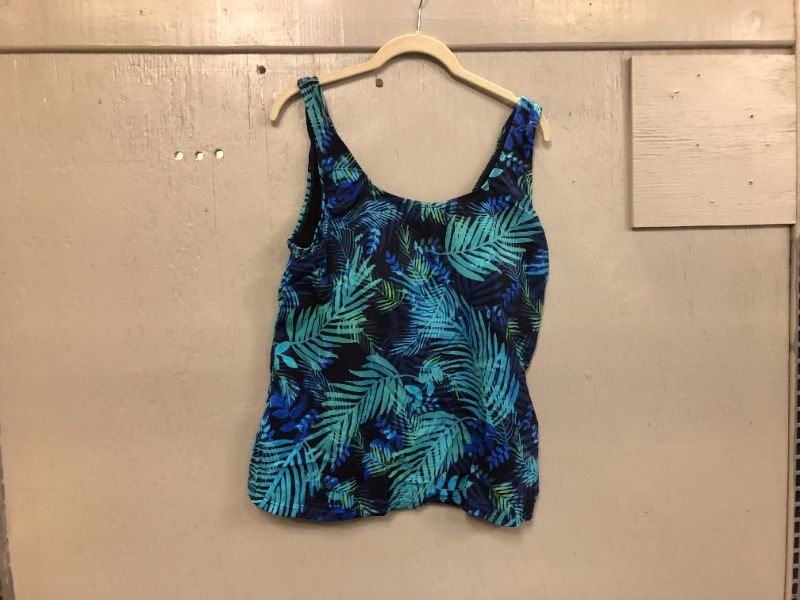 Photo 1 of FullFitAll Women's Blue Swim Top (L)