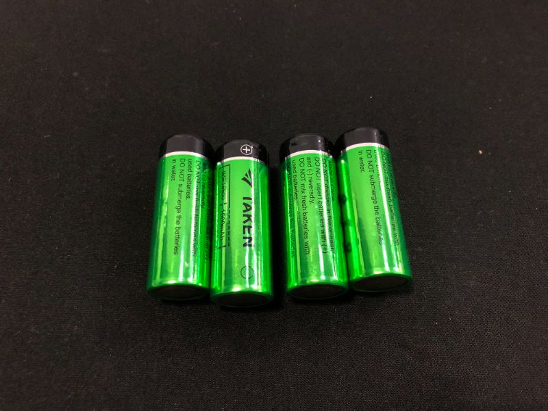 Photo 2 of 18500 Rechargeable Batteries, TAKEN IMR 18500 1500mAh 3.7V Li-ion Rechargeable Battery with Button Top - 4 Pack
