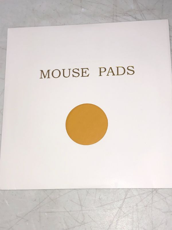 Photo 2 of Circle Mouse Pad,9 inches PU Leather Mouse Pads with Stitched Edge Mouse Mat,Waterproof Non-Slip Cute Mouse Pad for Laptop PC/Computer Desktop Office Work Home Gaming Wireless Mouse(Color #27)
