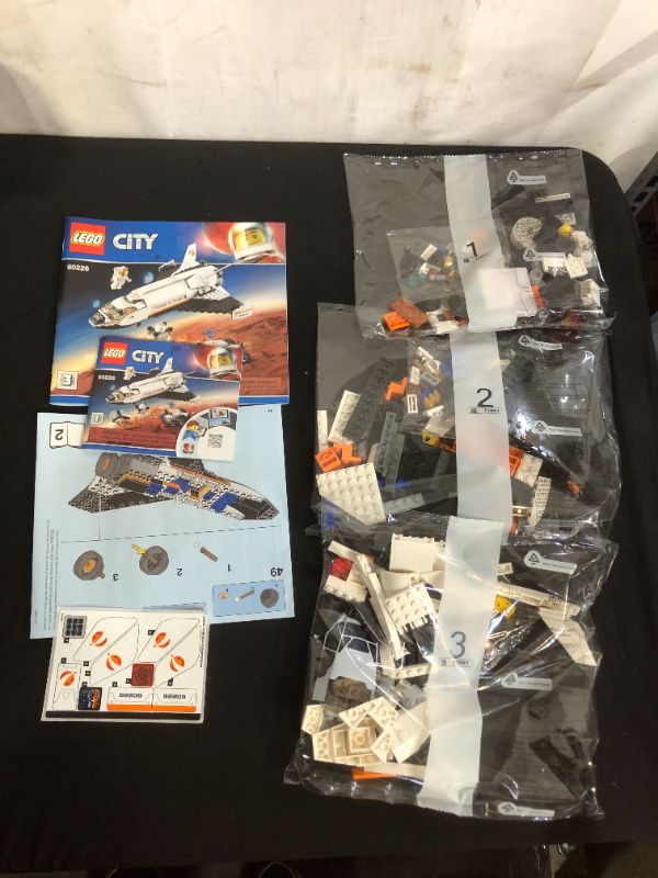 Photo 2 of Lego City Space Mars Research Shuttle 60226 Space Shuttle Toy Building Kit with Mars Rover & Astronaut Minifigures, Top Stem Toy for Boys & Girls (273piece), 1 Lb
