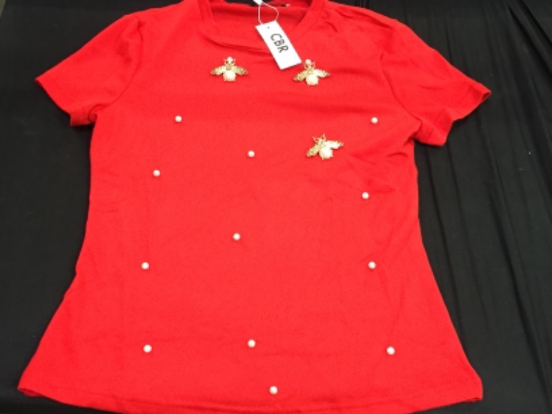 Photo 1 of cbr womens red shirt bee design - medium 