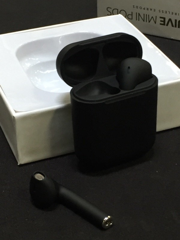 Photo 2 of Jive Mini Pods Bluetooth Wireless Earpod Earbuds With Charging Case – Black