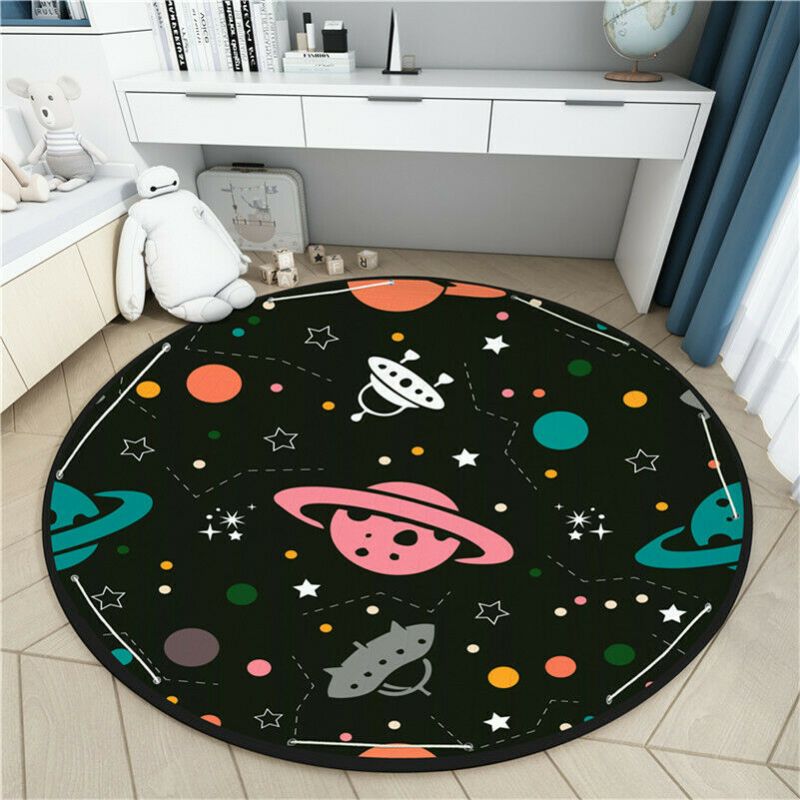 Photo 1 of baby play mat thick ufo design blue