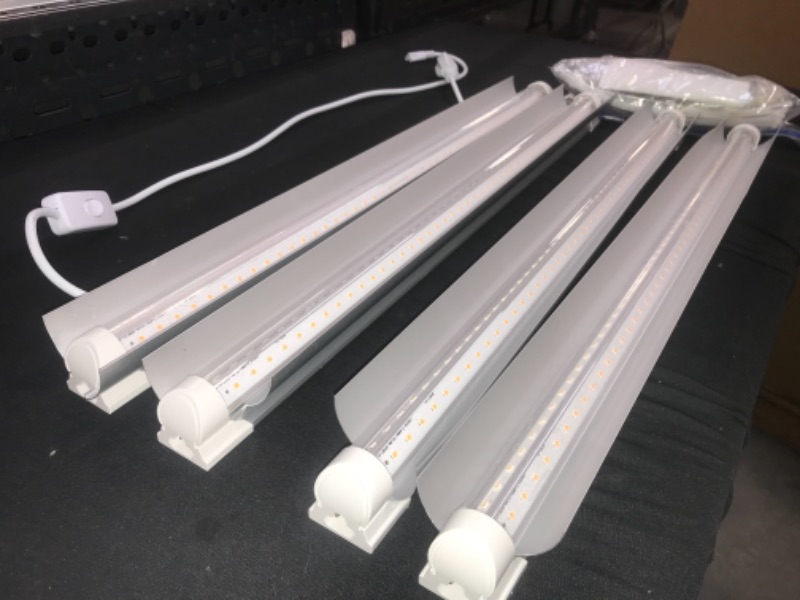 Photo 2 of White Hardwired Fluorescent Strip Light 24 Inch 4 Count 