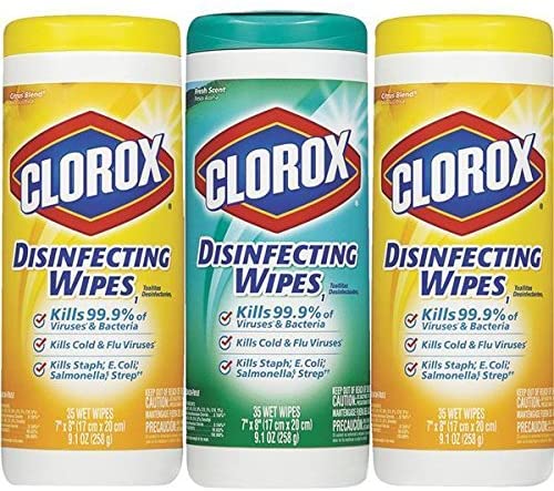 Photo 1 of Clorox Disinfecting Wipes (105 Count Value Pack), Cleaning Wipes without Bleach - 3 Pack - 35 Count Each 