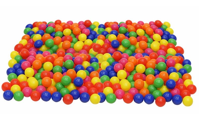 Photo 1 of Click N' Play Value Pack of 400 Phthalate Free BPA Free Crush Proof Plastic Ball, Pit Balls - 6 Bright Colors in Reusable and Durable Storage Mesh Bag with Zipper