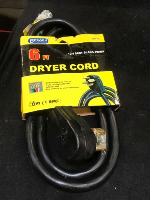 Photo 2 of Bergen 6 Foot Dryer Cord 