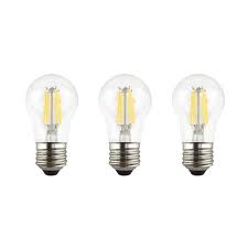 Photo 1 of 60-Watt Equivalent A15 Dimmable Clear Glass Decorative Filament LED Vintage Edison Light Bulb Soft White (3-Pack) 4 Count 