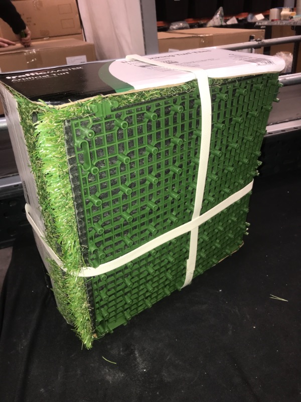 Photo 2 of 1 ft. x 1 ft. Artificial Grass Interlocking Tiles (9-Pack)