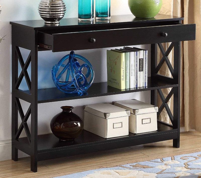 Photo 1 of 
Convenience Concepts Oxford 1 Drawer Console Table, Black