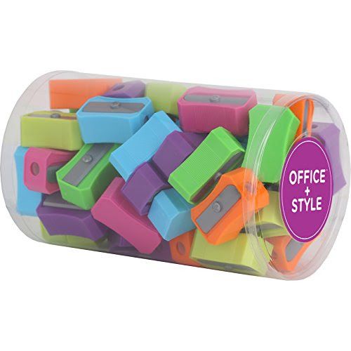 Photo 1 of PLASTIC PENCIL SHARPENERS - STORAGE CONTAINER, INCLUDES SHAVINGS BIN TO ELIMINATES MESS - 48 COUNT 