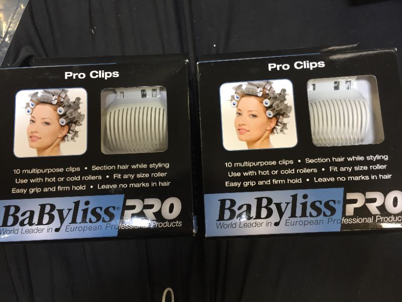 Photo 1 of BaBylissPRO Nano Titanium PRO Roller Clips - 10pack 2 Pack 