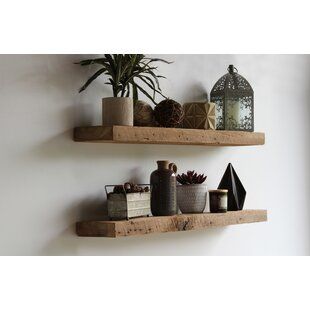 Photo 1 of reclaimed wood floating shelf 24x6"