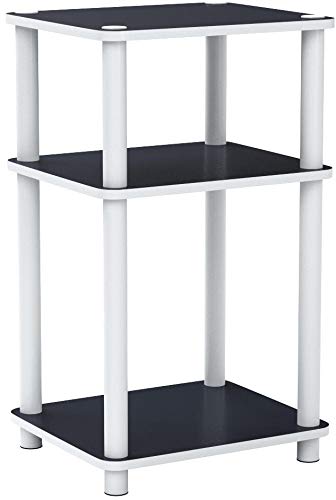 Photo 1 of Furinno 3 Tier Square White Wooden End  Table 
