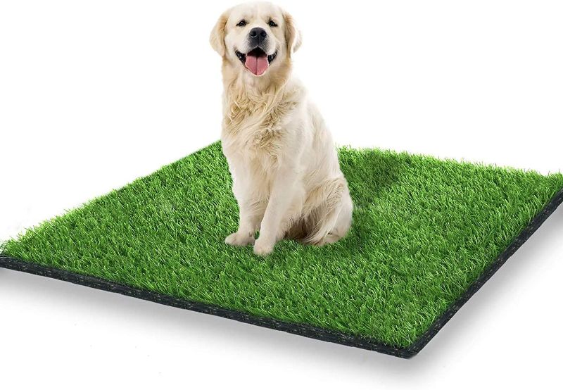 Photo 1 of 39.3 x 31.5 inches Artificial Grass Rug Turf for Dogs Indoor Outdoor Fake Grass for Dogs Potty Training Area Patio Lawn Decoration