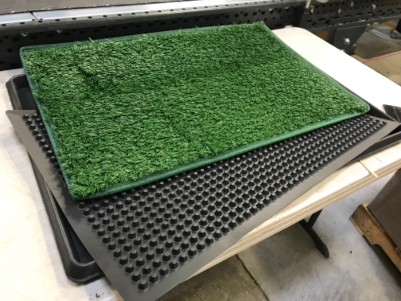 Photo 3 of 39.3 x 31.5 inches Artificial Grass Rug Turf for Dogs Indoor Outdoor Fake Grass for Dogs Potty Training Area Patio Lawn Decoration
