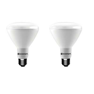 Photo 1 of EcoSmart 75w Eq. BR30 Dimmable LED Light Bulb Bright White (2-Pack)