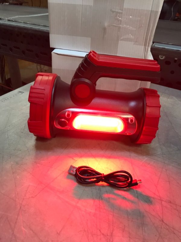 Photo 3 of 75W Laser LED Rechargeable Torch Search Flash Light - 4 Pack 