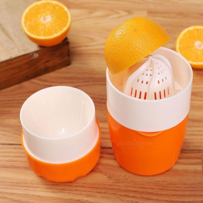 Photo 1 of  Multi-function Manual Plastic Fruit Juicer Lemon Squeezer - Orange - 3 Count 