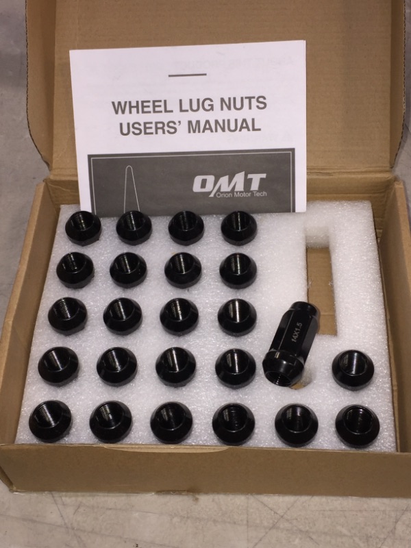 Photo 2 of 14x1.5 Lug Nuts Black with Spline Tuner Set of 32