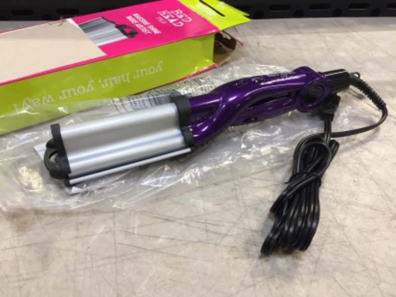 Photo 2 of Bed Head Wave Artist Ceramic Deep Hair Waver for Beachy Waves, Purple