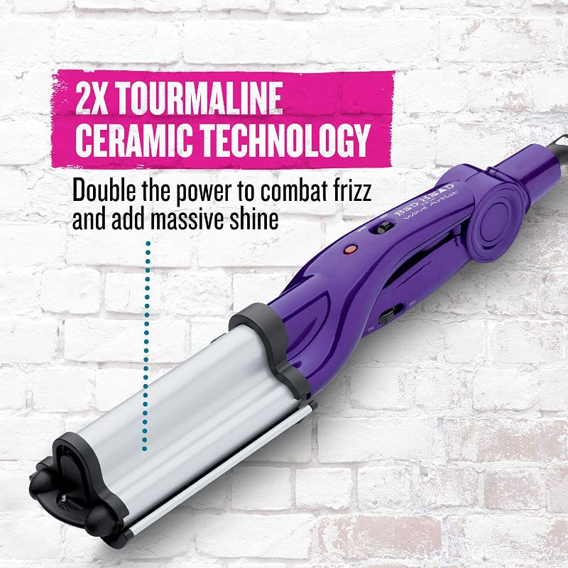 Photo 1 of Bed Head Wave Artist Ceramic Deep Hair Waver for Beachy Waves, Purple