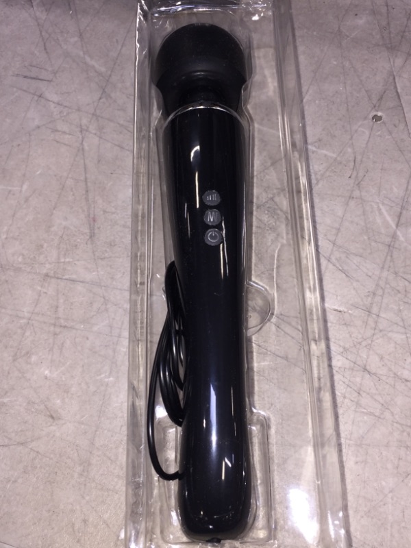 Photo 2 of Cordless Wand Massager - Therapeutic Personal Massager - 8 Speeds 20 Vibrating Patterns - USB Rechargeable - Handheld Cordless and Powerful - Wand Massager for Muscle Aches - Sports Recovery-Black