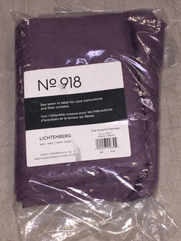 Photo 1 of Erica Crushed Sheer Voile Rod Pocket Curtain Panel - No. 918 Size
63"x51" 