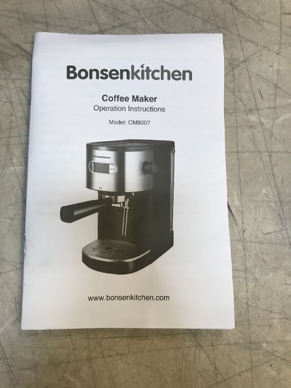 Photo 1 of Bonsen Kitchen Pro 20 Bar Coffee Machine