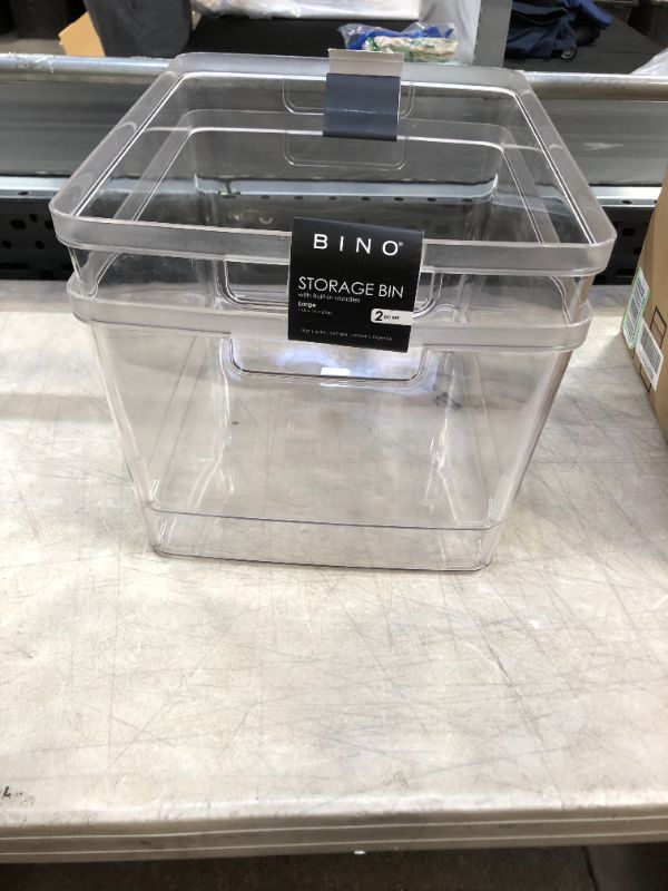 Photo 1 of BINO | Plastic Storage Bins, Large - 2 Pack | THE LUCID COLLECTION 
