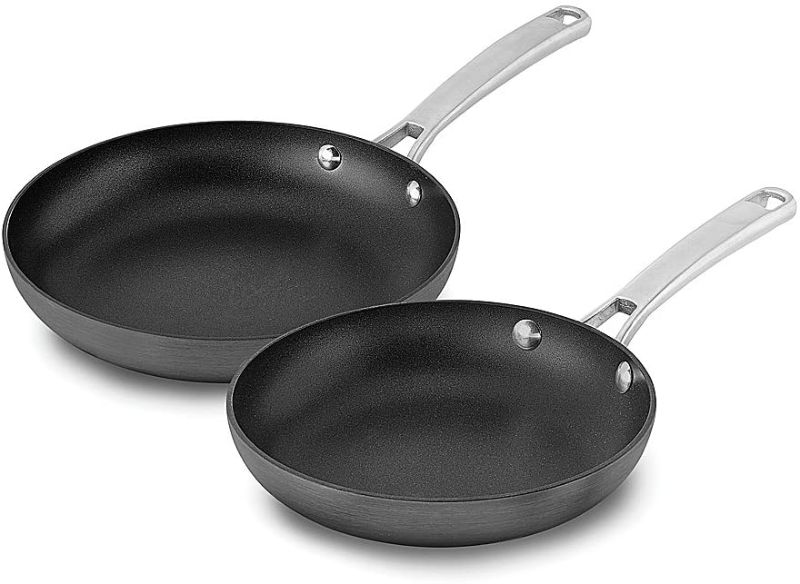 Photo 1 of Calphalon 2 Piece Classic Nonstick Frying Pan Set, Grey