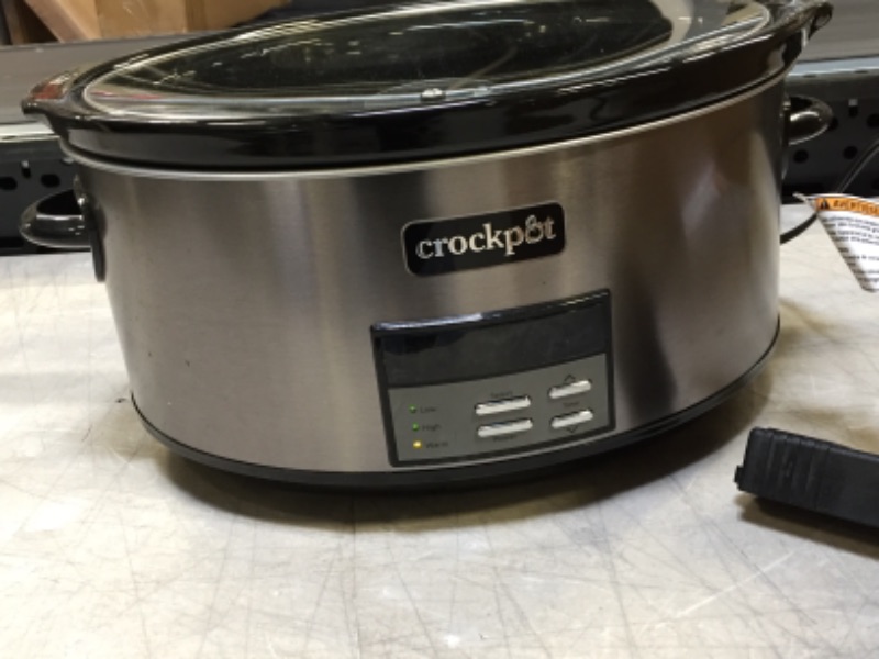 Photo 2 of Crockpot™ 8 qt. Programmable Slow Cooker in Black Stainless