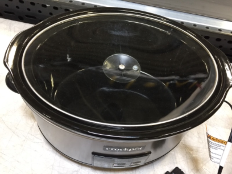 Photo 3 of Crockpot™ 8 qt. Programmable Slow Cooker in Black Stainless