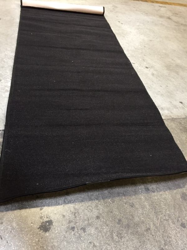 Photo 2 of Tufted Black Area Rug Runner 2'x6' 