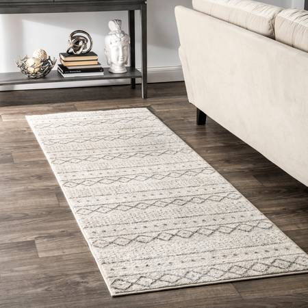 Photo 1 of nuLOOM Sienna Vintage Runner Rug, 2' 6" x 6', Beige