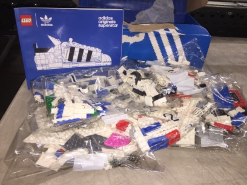 Photo 2 of LEGO Adidas Originals Superstar 10282 Building Kit; Build and Display The Iconic Sneaker (731 Pieces)